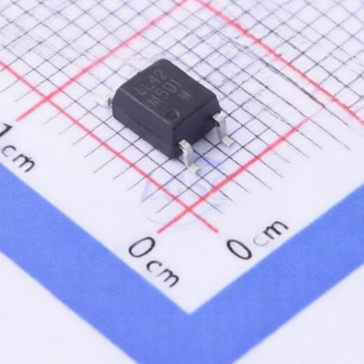 Compact surface mount LITEON LTV M501 photocoupler with AlGaAs LED and high