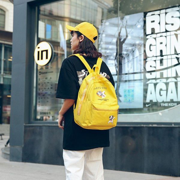 New women's backpack casual all-purpose nylon backpack large capacity college wind student bag