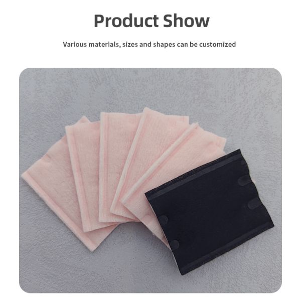 OEM Premium Organic Disposable Facial Cosmetic Pure Cotton Pads Makeup Remover Pad Black Cotton Pad