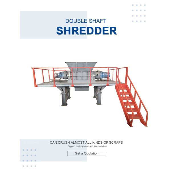 Carbon Steel Material Multi Function Industrial Shredder for Shredding Glass Garbage