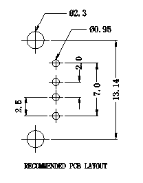 Conector de la INMERSIÓN el 90° de AU-Y1005-2-R USB 2,0 A/F para el soporte LPUSB1001 del PWB