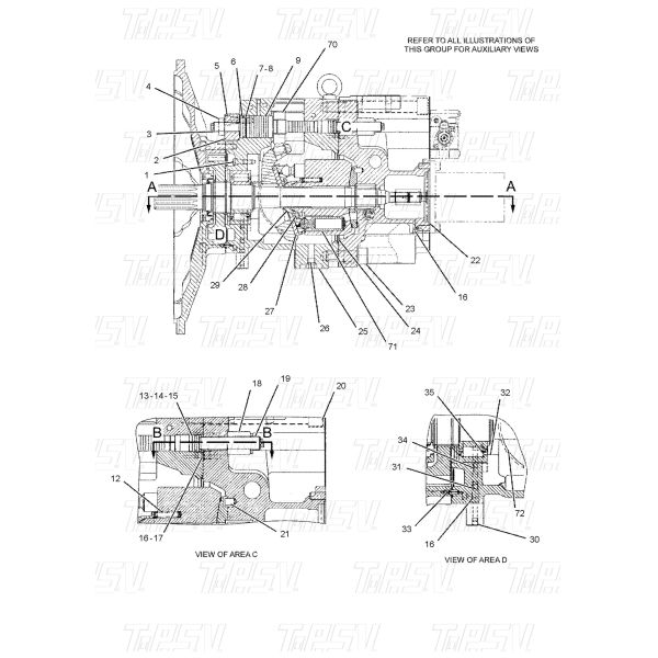 7I-8152 Dealed Bag Transport Packaging K5V180 Excavator Hydraulic Pump Spring with High Durability