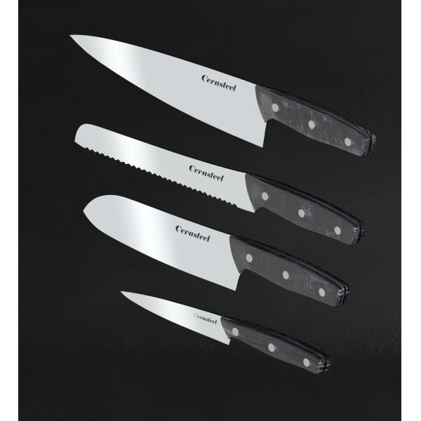 Кухонные ножи диеза Cerasteel/элегантно избегают нож Santoku