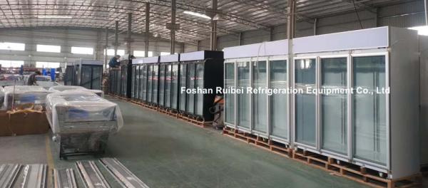 Commercial Front And Rear Open Style Air Cooling Cold Drink Refrigerator Glass Door Fridge , Convenience Store Beverage