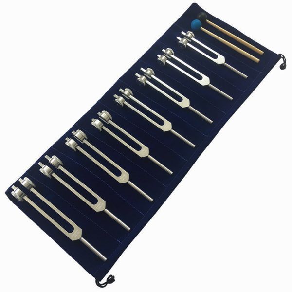 8pcs Aluminum Alloy Medical Tuning Fork Sound Healing of 126 136 141 172 194 210 221HZ