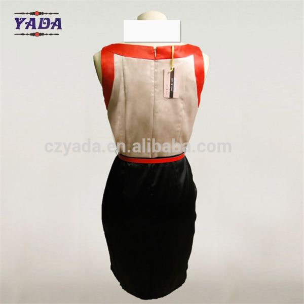 Mulheres de design de costura de cores roupas de mulher de moda casual 2017 mulheres sexy vestido de uma peça para venda