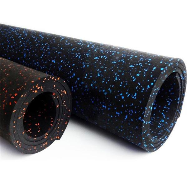 1220X10mm Heavy Duty Rubber Mat Roll Anti Slip Black Rubber Flooring Roll Black
