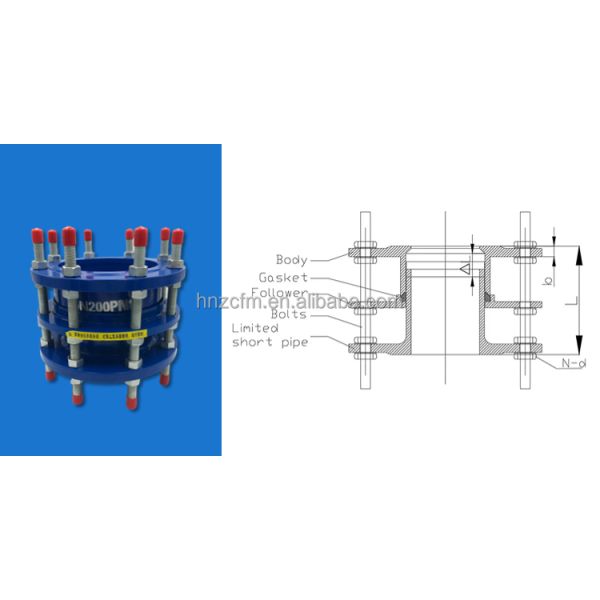 ДН600 ДН300 ДН200 Фланцевое демонтажное соединение Трубовые фитинги кованые из углеродной стали с двойным фланцем