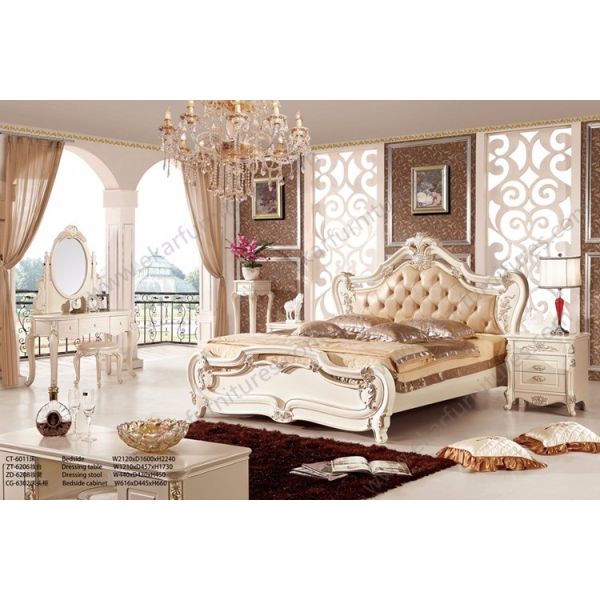 China bed making factory high quality fashionable king size bed 6018