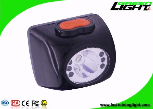 Industrial LED Mining Light Rechargeable 8000 Lux High Beam Black Color with digital screen waterproof with safety rope