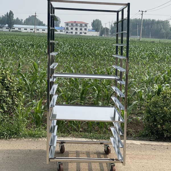 Commercial Kitchen 304 Stainless Steel Drying Bakery Display Cooling Tray Trolley