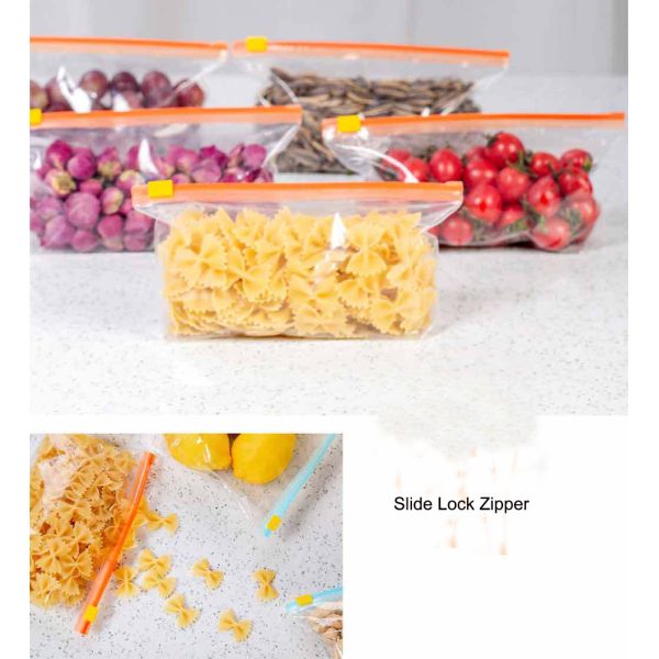 Flat Locked Airtight k Bag , 27*28cm Food Packaging Pouch