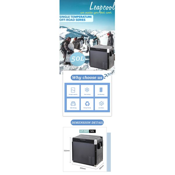 Режим охлаждения холодильник 12 В портативный 50 л солнечный холодильник для кемпинга грузовик RV лодка