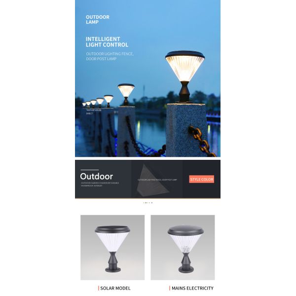 улица 5V 4.5W привела ландшафт сада светильников лампы столба солнечный