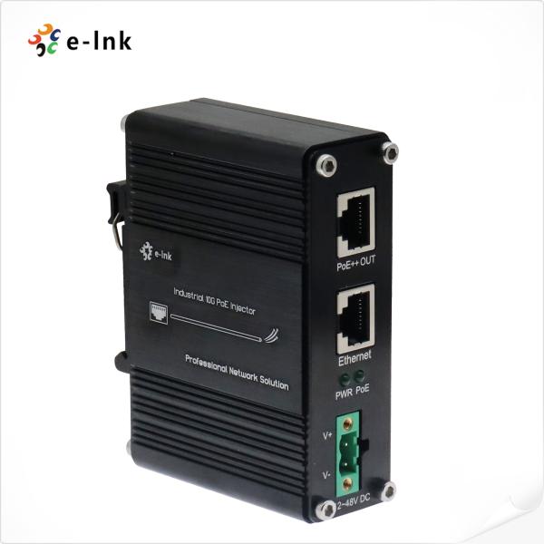 Industrial 95W 802.3bt PoE Injector 10G Speed 30m Range Voltage Booster