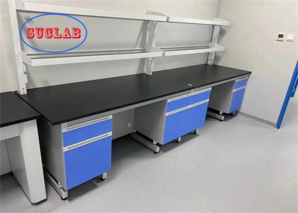 Steel And Wood Chemistry Lab Workbench Lab Bench Indonesia With Safety C Frame Phenolic Resin Top