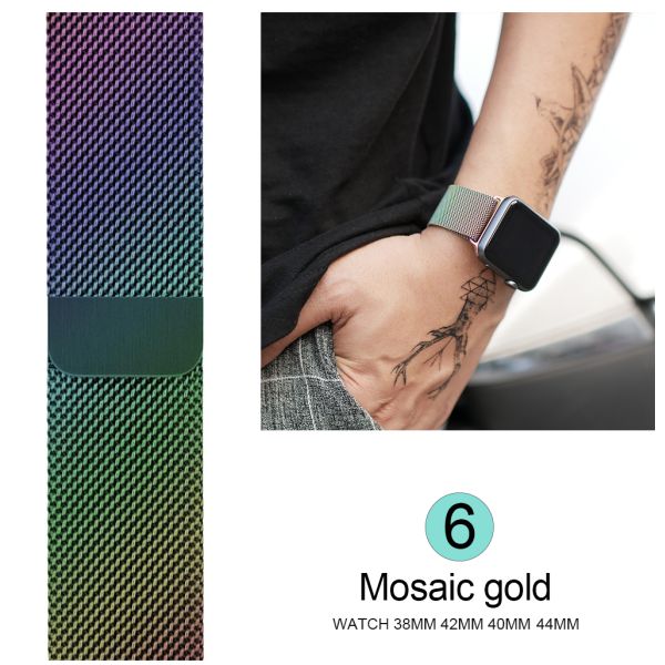 Умная электронная нержавеющая сталь диапазона монитора тарифа сердца дозора BLE 40mm 44mm