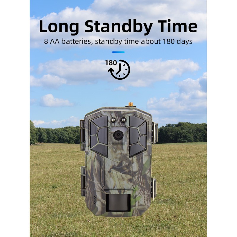 4G LTE Wireless Cellular Trail Camera with App for Deer Hunting &Videos on Any Phone Verizon, AT&T, Game Trail Camera 4G