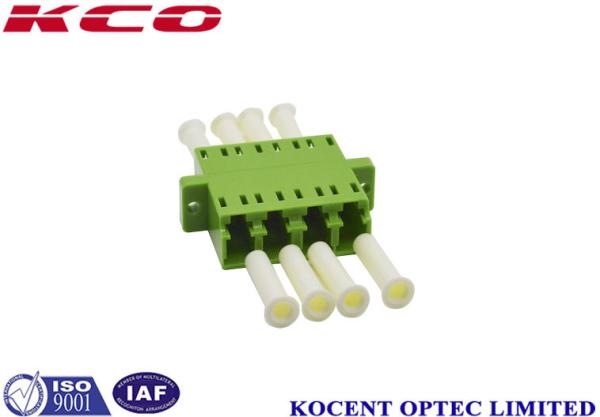 LC APC Fiber Optic Adapters , Multimode Fiber Coupler Without Dust Cap JIS Standard