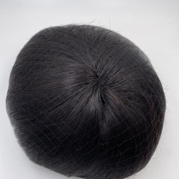 Stock AUSTRIA STYLE Good Quality Natural Hairline Man Wigs Hair System Natural 100% Human Hair Toupee For Men