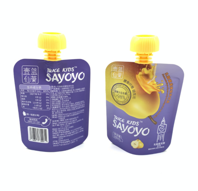 Изготовленный на заказ печатая мешок красочного сока жидкостный упаковывая кладет размер в мешки VMPET 200ml