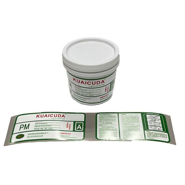 Gelebor Custom Printing Self Adhesive Paint Bucket Sticker Packaging Labels