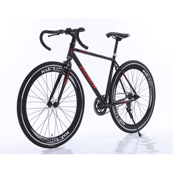 GOMID Fixed Gear Bike Custom Track Bicycle Bisiklet KENDA TIRE Single Speed Racing Bike Bicicletas Flip Flop Hub Gear Cycle