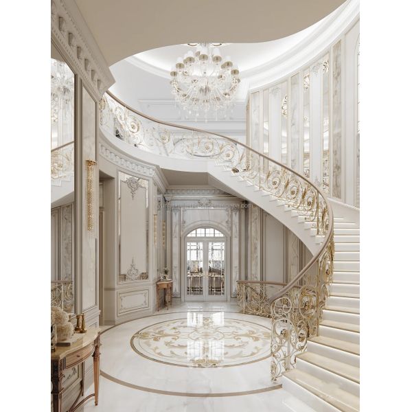 Modern Design Style Anti-Slip Beige Marble Staircase Carpet for Natural Stone Steps