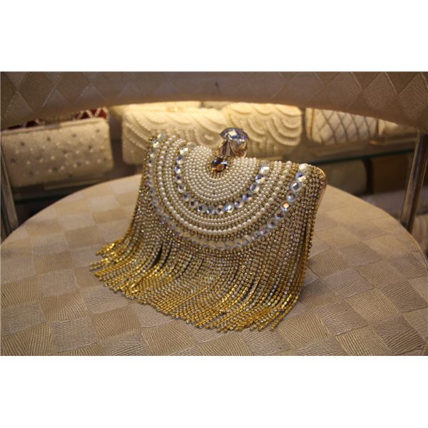 European and American high-grade diamond Wristlet banquet bag ladies banquet princess