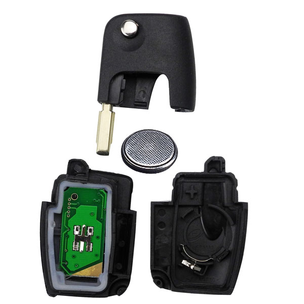 3 Buttons 433 mhz ID60/4D60 Chip Folding Flip Fob Remote Car Key For Ford Focus Mondeo Fiesta