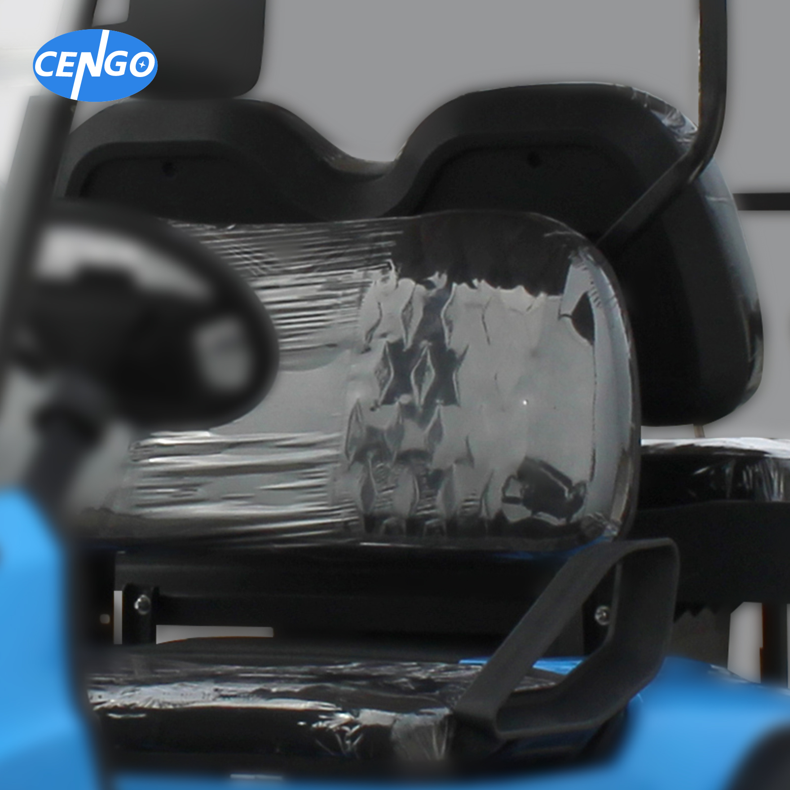 Electric Golf Cart 4 Seater With 48V5KW AC Motor And Aluminum Alloy Hub Curb Weight 400-500kg Customized Model