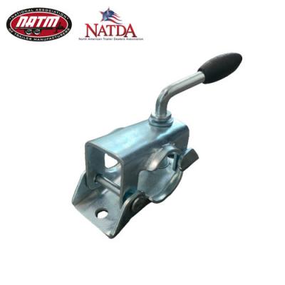 Steel 48mm Pressed Trailer Jockey Wheel Clamp Zinc Plated Finish