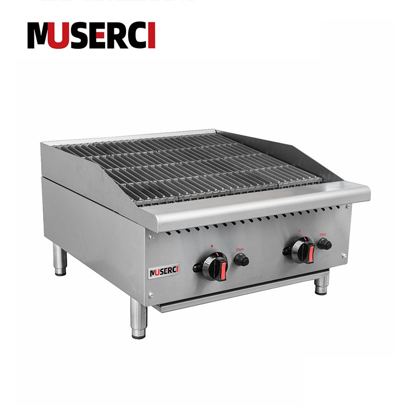 Restaurant Countertop Gas Lava Stone Grill Commercial Catering Equipment CE