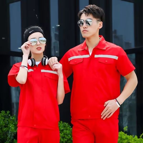 Фабрика Новая мода Прочная удобная ветроустойчивая рабочая одежда Оранжевая мужская рабочая одежда