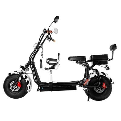 60v 20ah Lithium Battery 1000W Fat Tyre Citycoco Electric Motorcycle for Range 35-75km