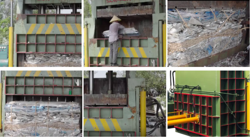 Vertical scrap metal steel copper aluminum baler Vertical Aluminum Baler Press