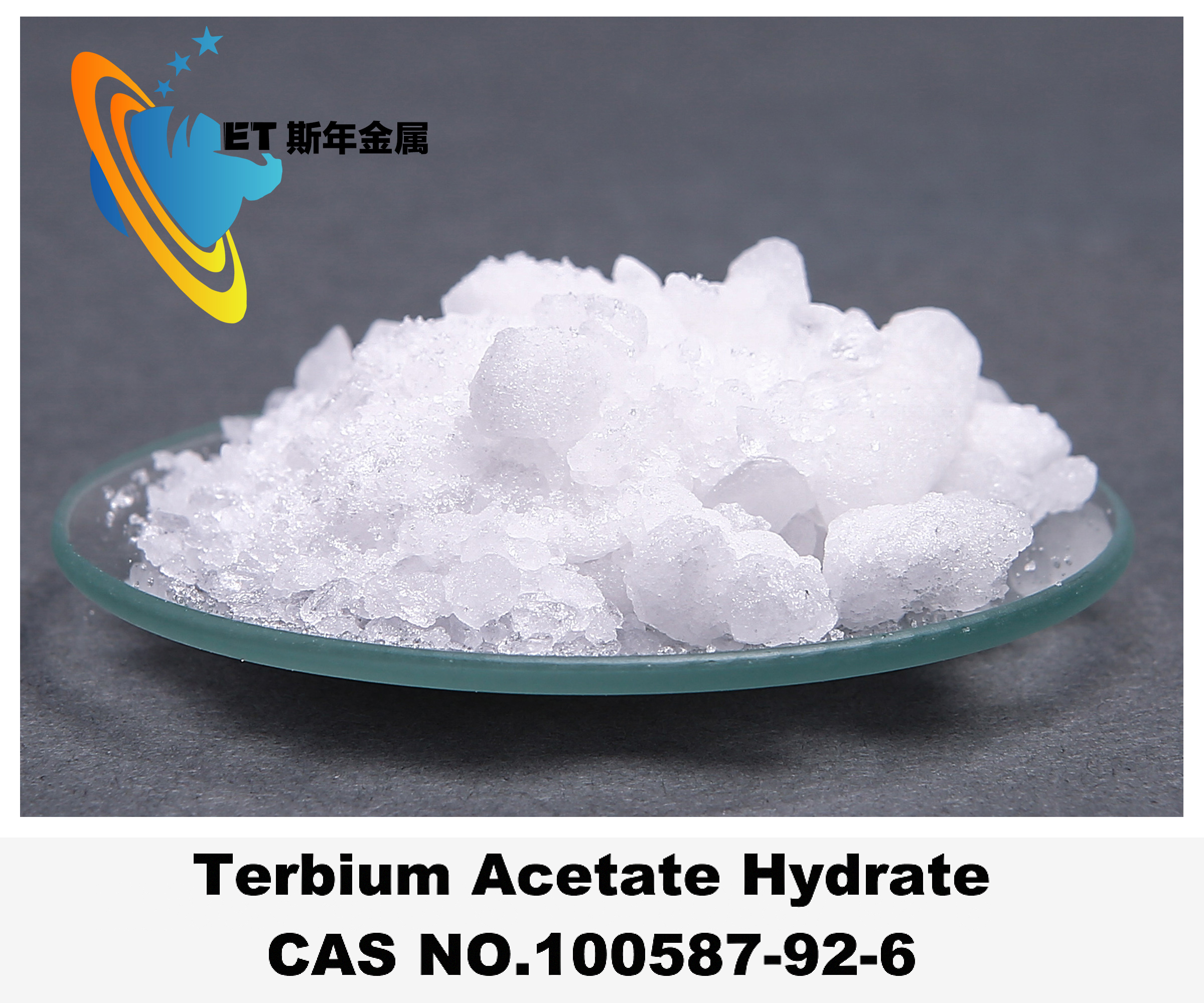 99.9%-99.999% Terbium Acetate Hydrate White To Off White Crystals