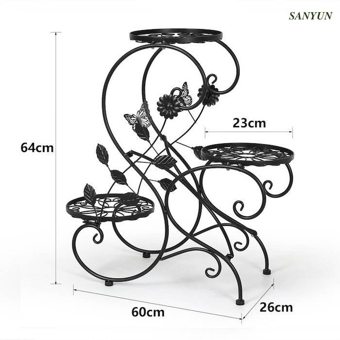 На открытом воздухе Rustproof полка завода утюга 64*60*26cm/выставочная витрина завода металла