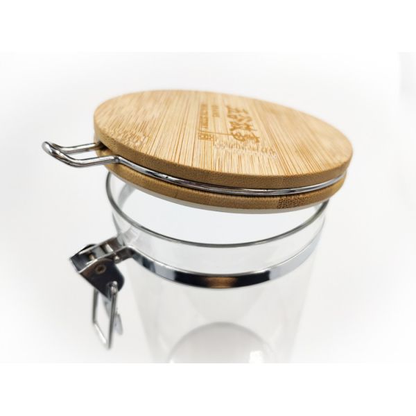 round PS Bamboo Lid Jar Storage Containers 160ml natural color