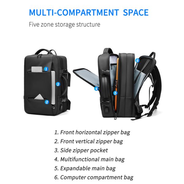 Oxford 17.3 Inch Laptop Backpack Waterproof Office Backpack 20-47Litre