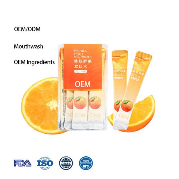 Keepup Genuine Fresh Fruit Probiotic Multi-Fruit Fragrance PEACH Smell Regular Size Convenient Disposable Strip Oral Mouthwash