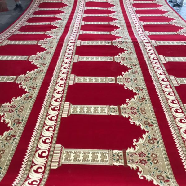 Nylon Mosque Carpet for Prayer Rectangle Pile Height 3-15mm Comfortable and Hygienic