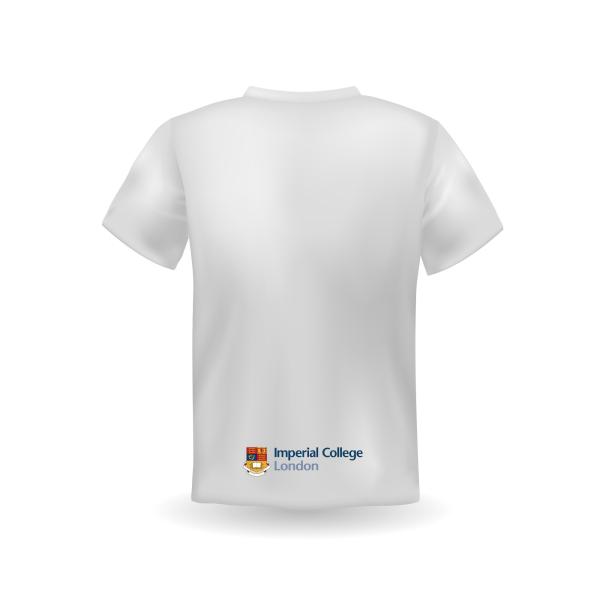 T-Shirt universitária O-Neck com logotipo personalizado e tecido respirável