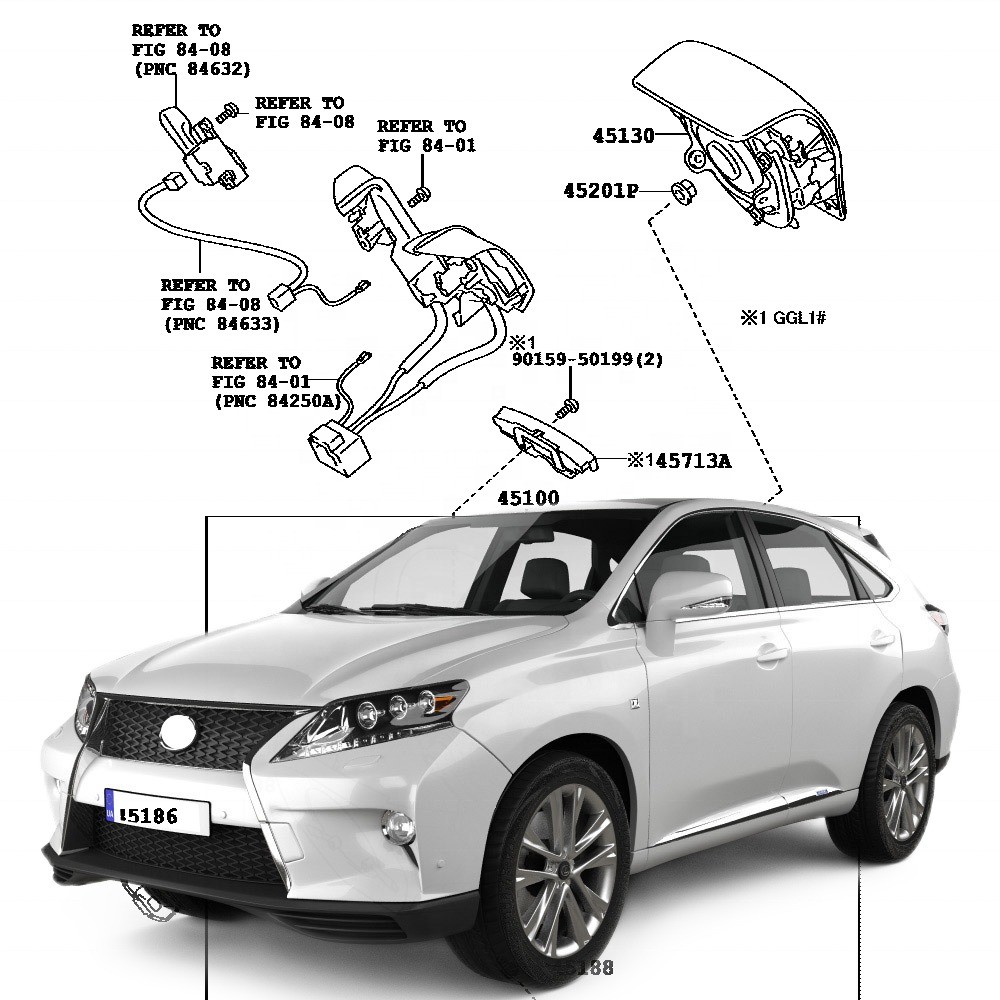 Full Range Other Auto Accessories for Toyota Corolla 2015-2023 ABS OEM NO 4513048330