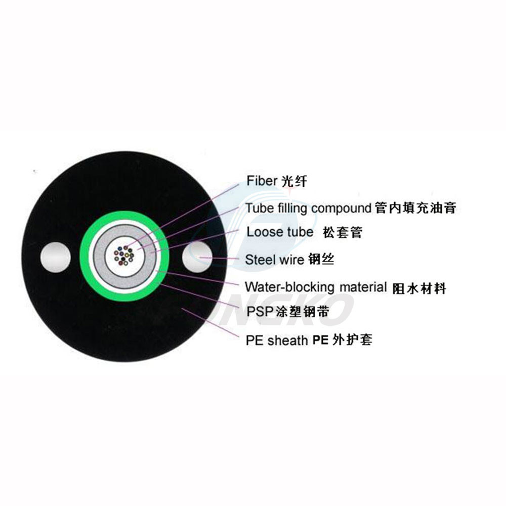 Кабель оптического волокна Gyxtw Ftth Fttx на открытом воздухе для связи LAN