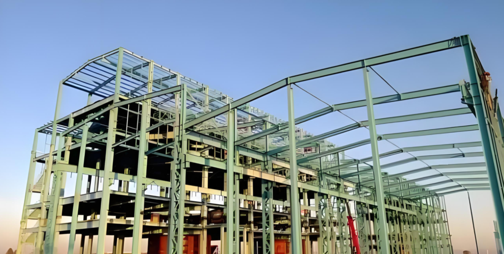 Eco Friendly Steel Structure Warehouse Steel Shed Workshop Corrosion Resistance