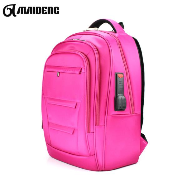 USB Charger Port Stylish Laptop Bags , Portable High School Backpacks