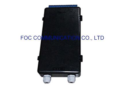 Plastic Fiber Optic Termination Box 12 Fiber Loaded With SC Pigtails And Adapters