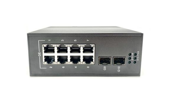 Outdoor Industrial Ethernet Switch 8 Port POE PSE 220v AC Input Support PoE+