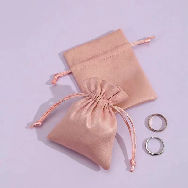 Candy Color Drawstring Jewelry Pouch Small Velvet Bags For Jewelry